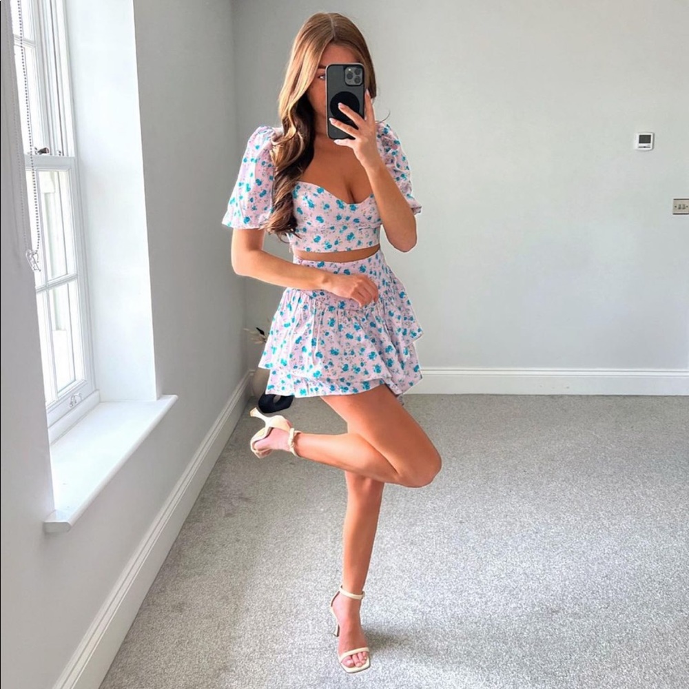 Zara Floral Print corset Top